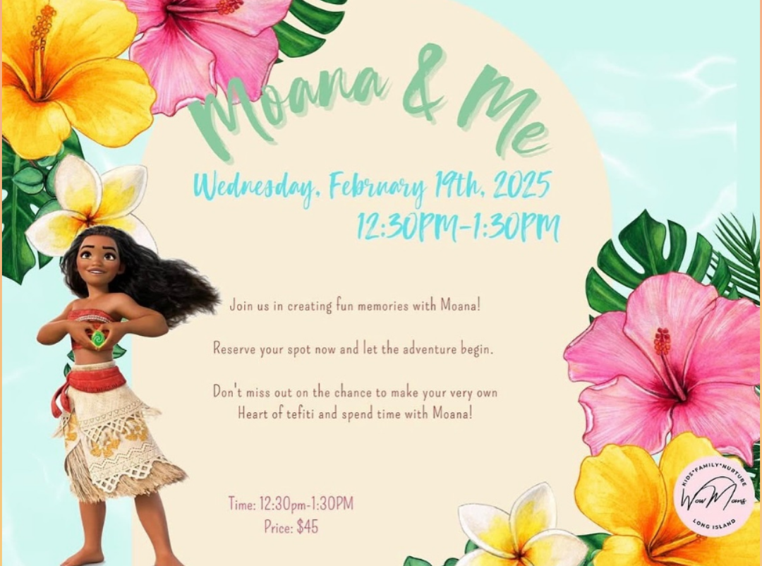 Moana & Me at Wow Moms Long Island with A Novel Princess Party