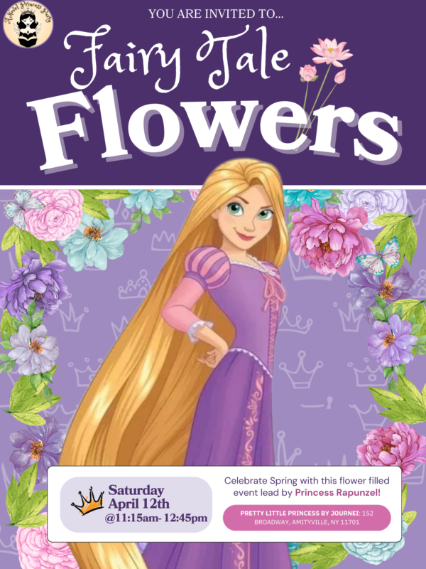 A Novel Princess Party Rapunzel Fairytale Flowers